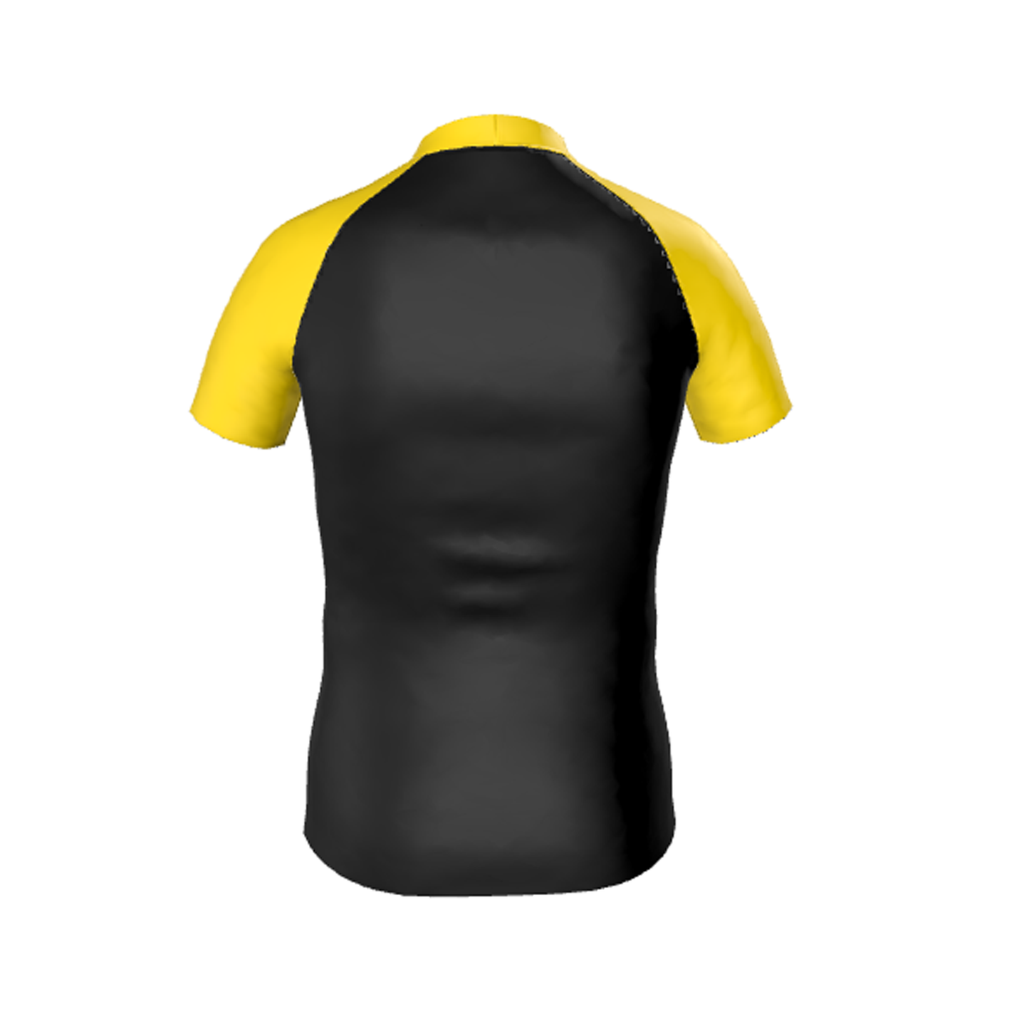 Youth's Yellow Ranked Rash Guard Short Sleeve