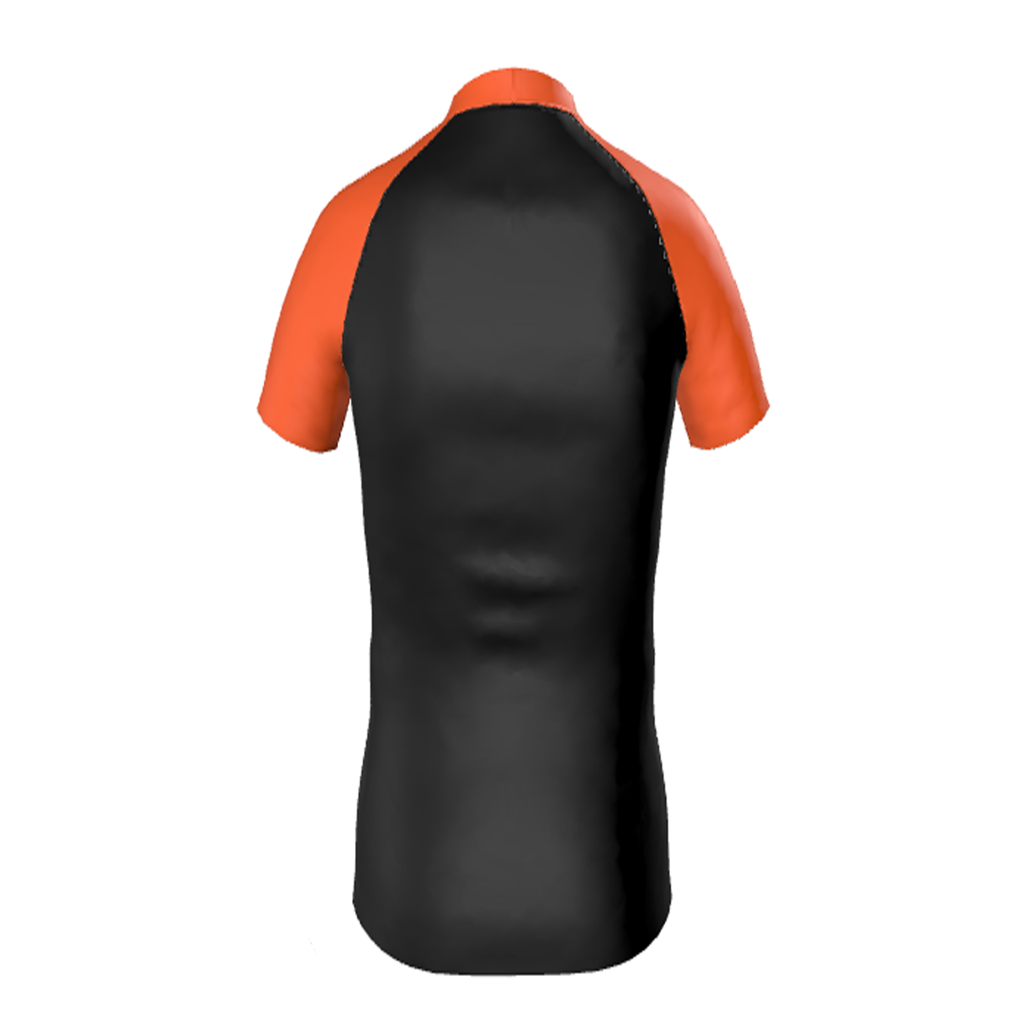 Youth's Orange Ranked Rash Guard Short Sleeve