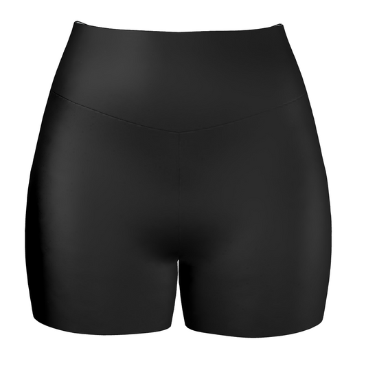 Women's Basic Black Compression Shorts