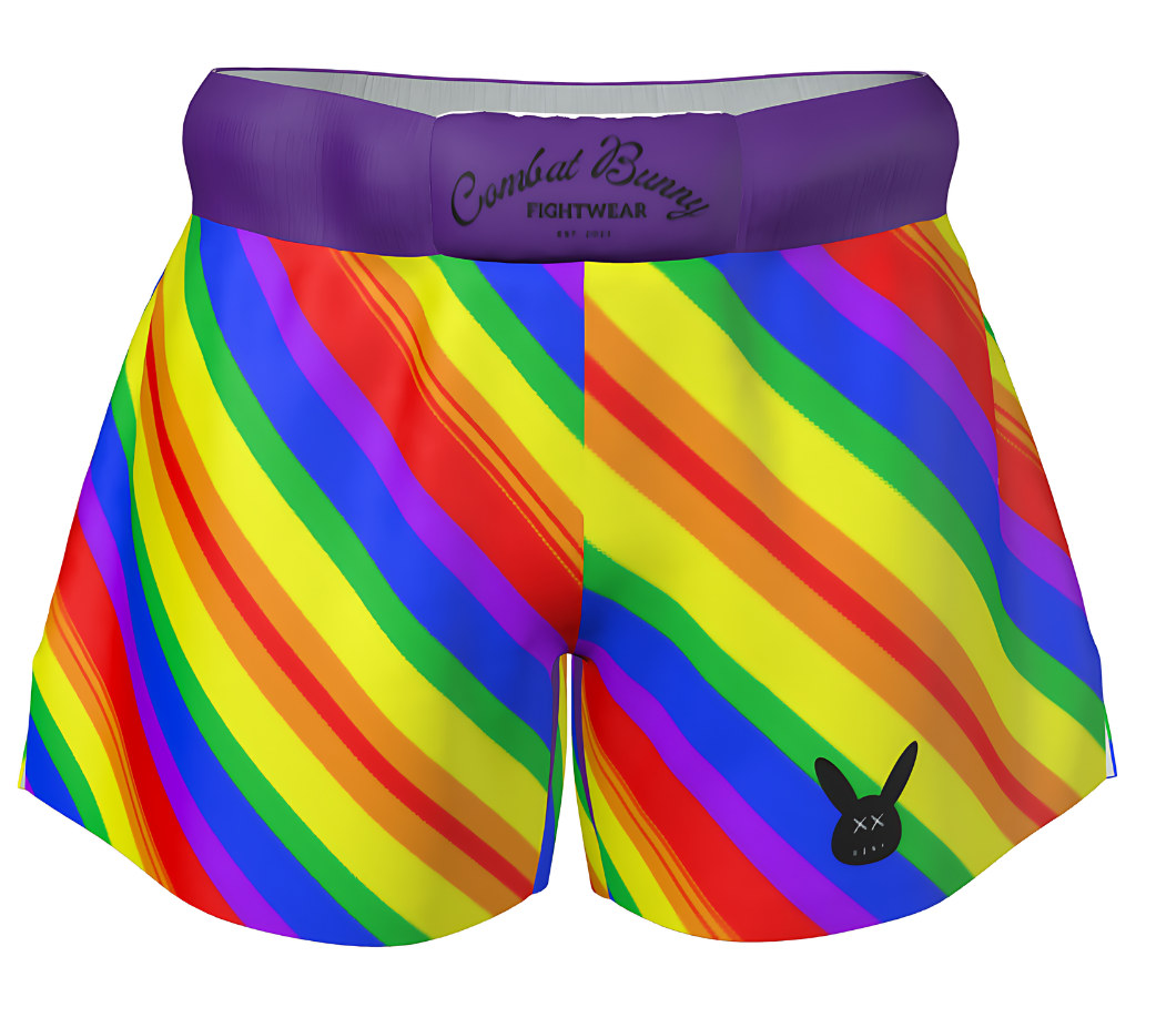 Unisex Rainbow Muay Thai Shorts