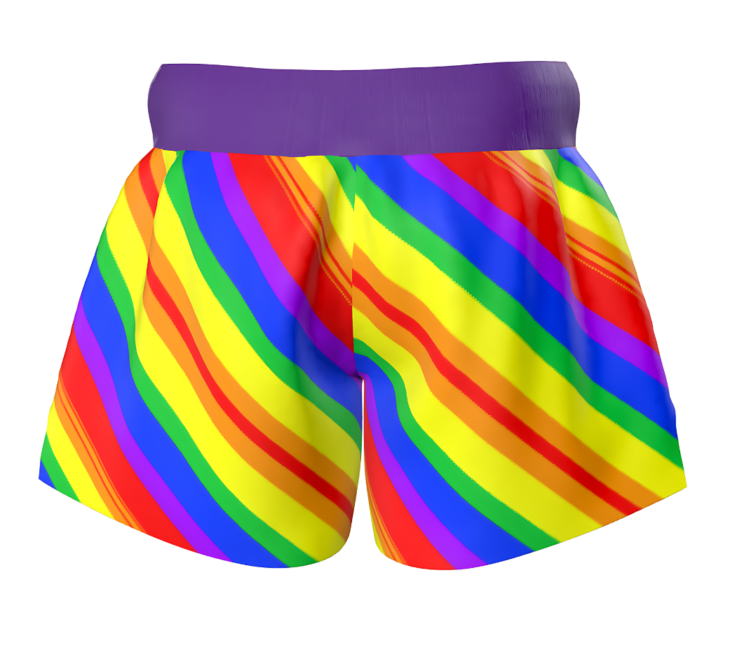 Unisex Rainbow Muay Thai Shorts