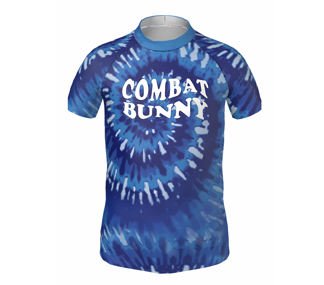 Youth's Blue Tie Dye Rash Guard