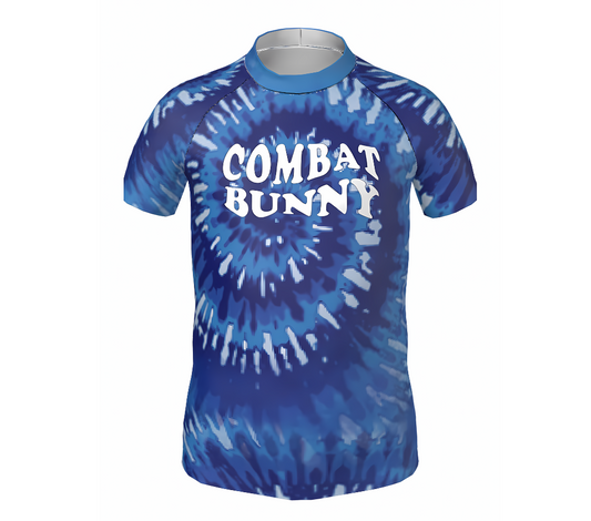 Youth's Blue Tie Dye Rash Guard