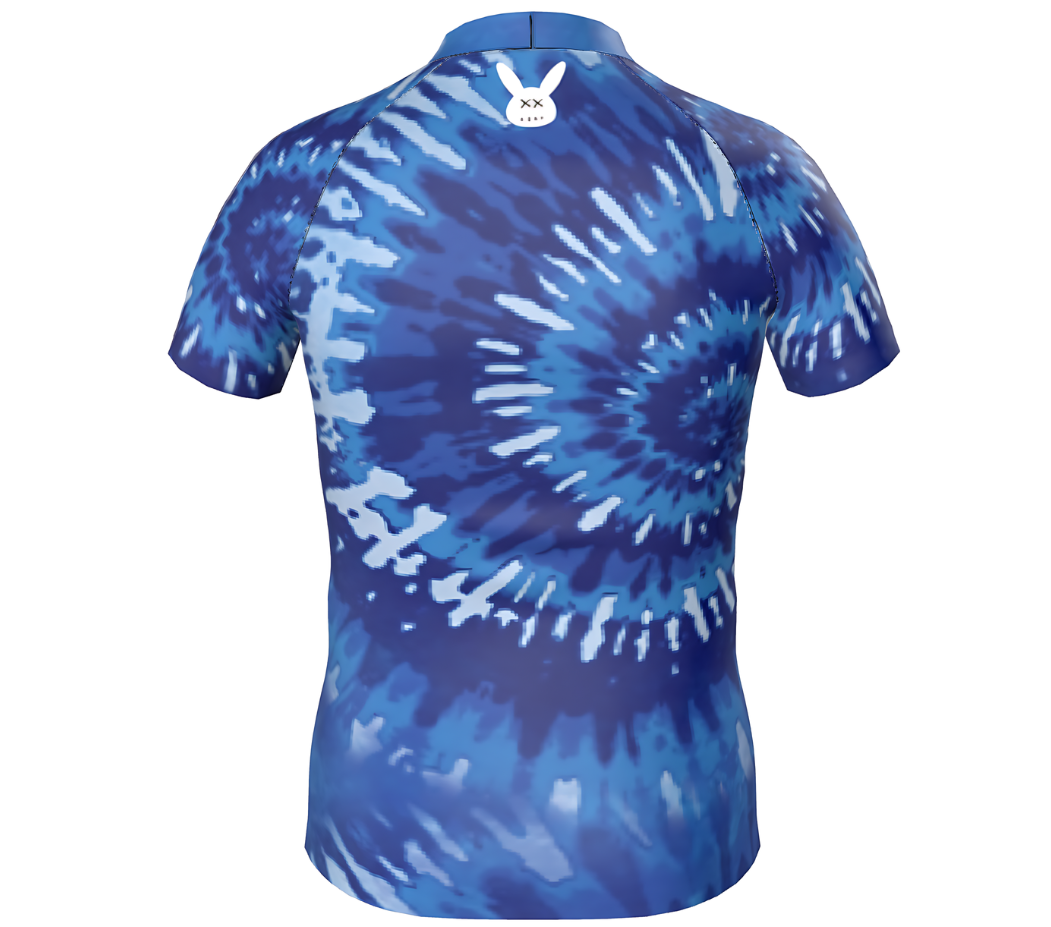 Youth's Blue Tie Dye Rash Guard