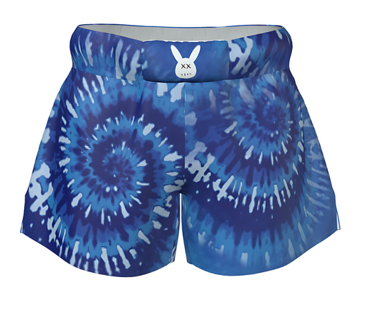 Unisex Blue Tie Dye Muay Thai Shorts