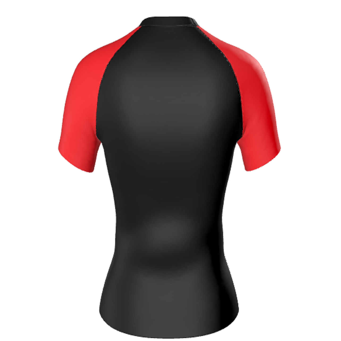 Women's Black Ranked Rash Guard Short Sleeve