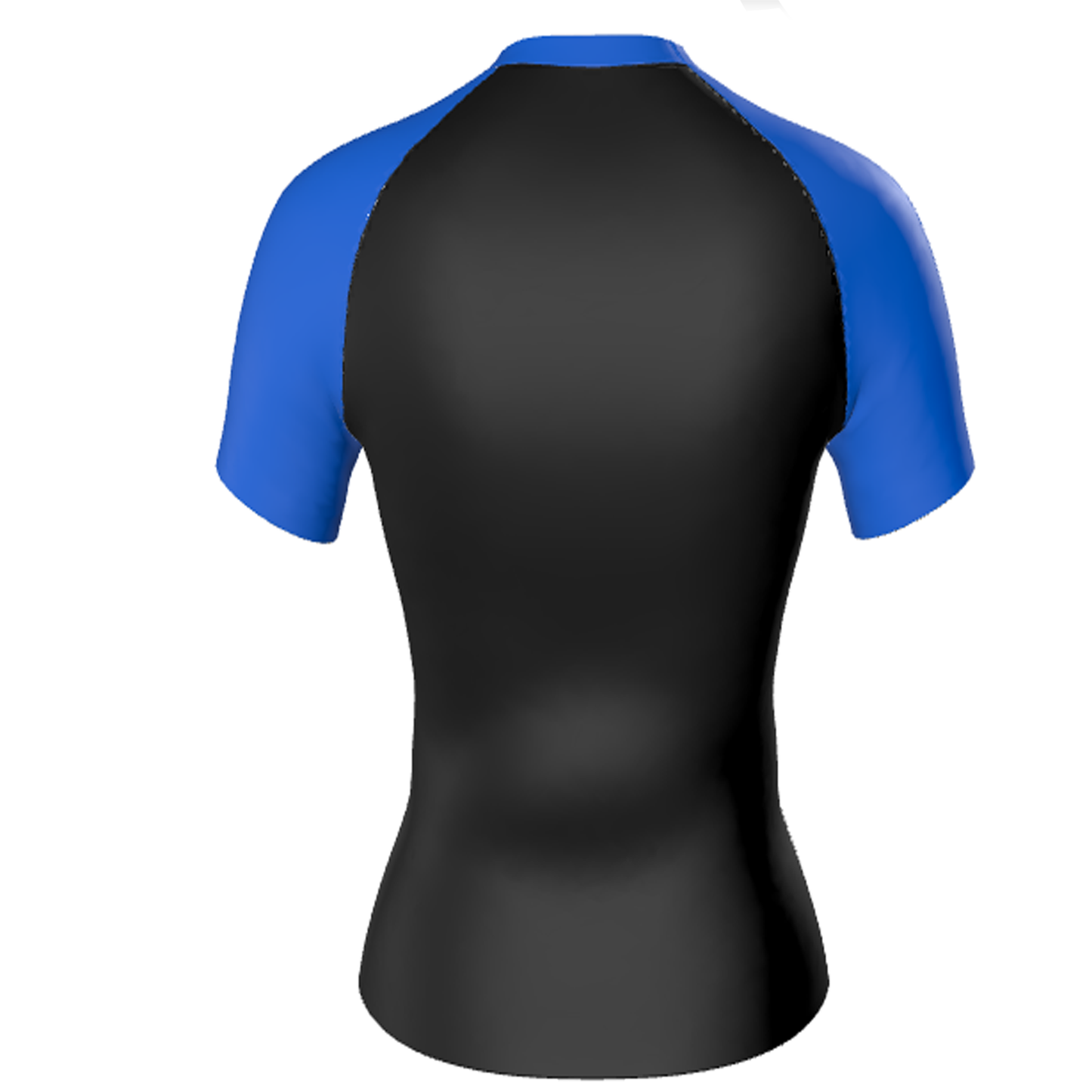 Women's Blue Ranked Rash Guard Short Sleeve