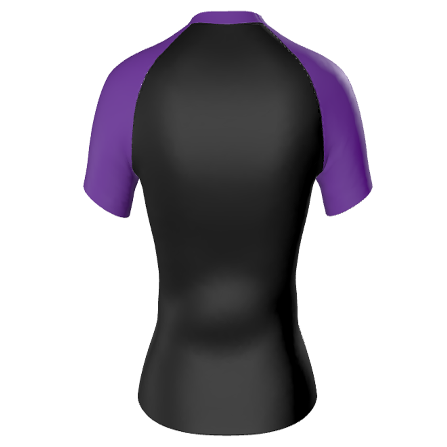 Women's Purple Ranked Rash Guard Short Sleeve