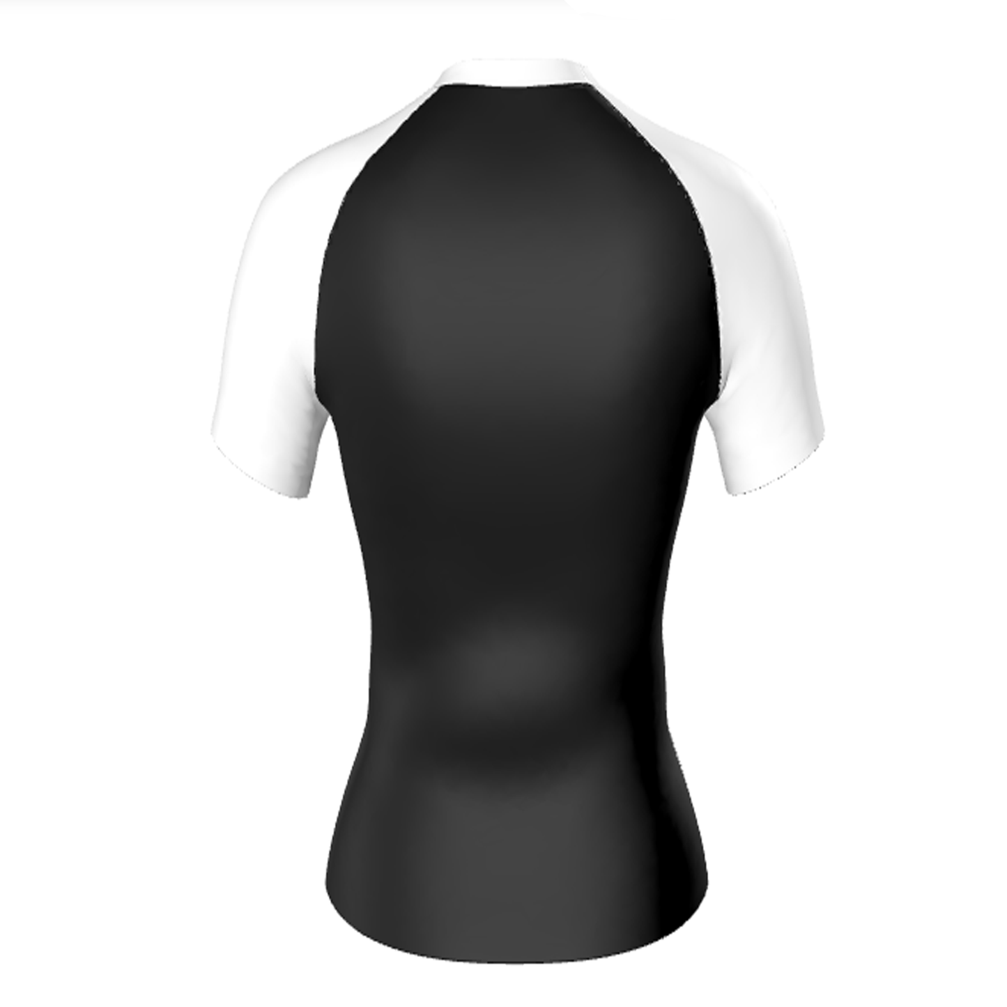 Women's White Ranked Rash Guard Short Sleeve