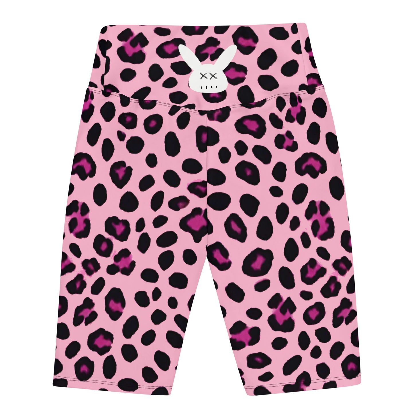 Women's Pink Leopard Biker Shorts