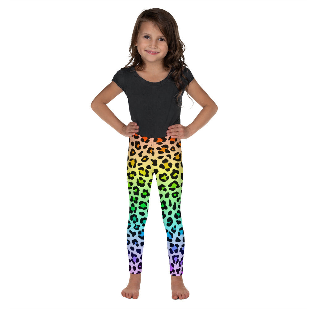 Kid's Rainbow Leopard Leggings