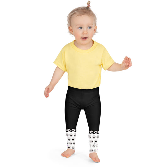 Kid's Cartoon Skull Leggings