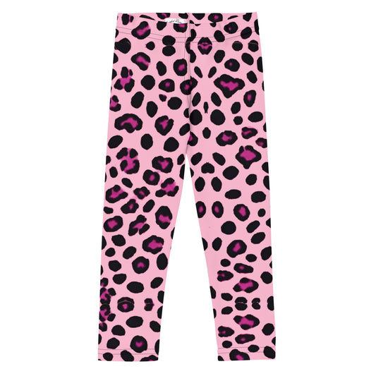 Kid's Pink Leopard Print Leggings