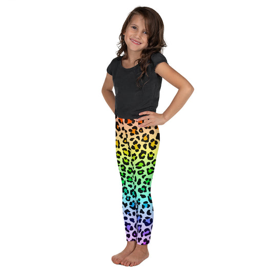 Kid's Rainbow Leopard Leggings