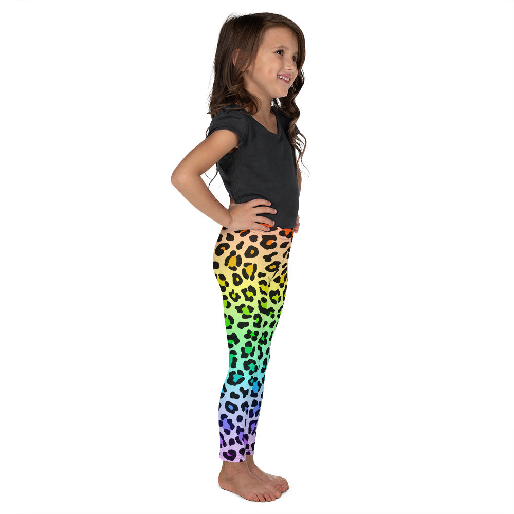 Kid's Rainbow Leopard Leggings