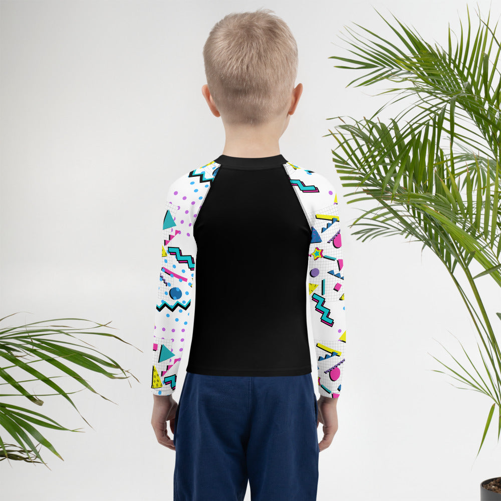 Kids 80's Themed Rash Guard