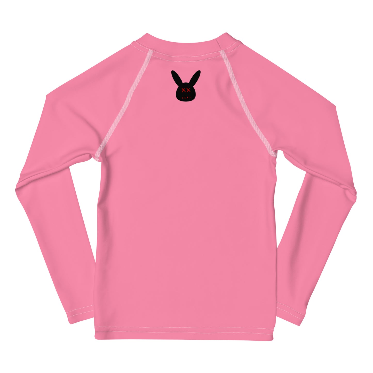 Kids Basic Pink Long Sleeve Rash Guard