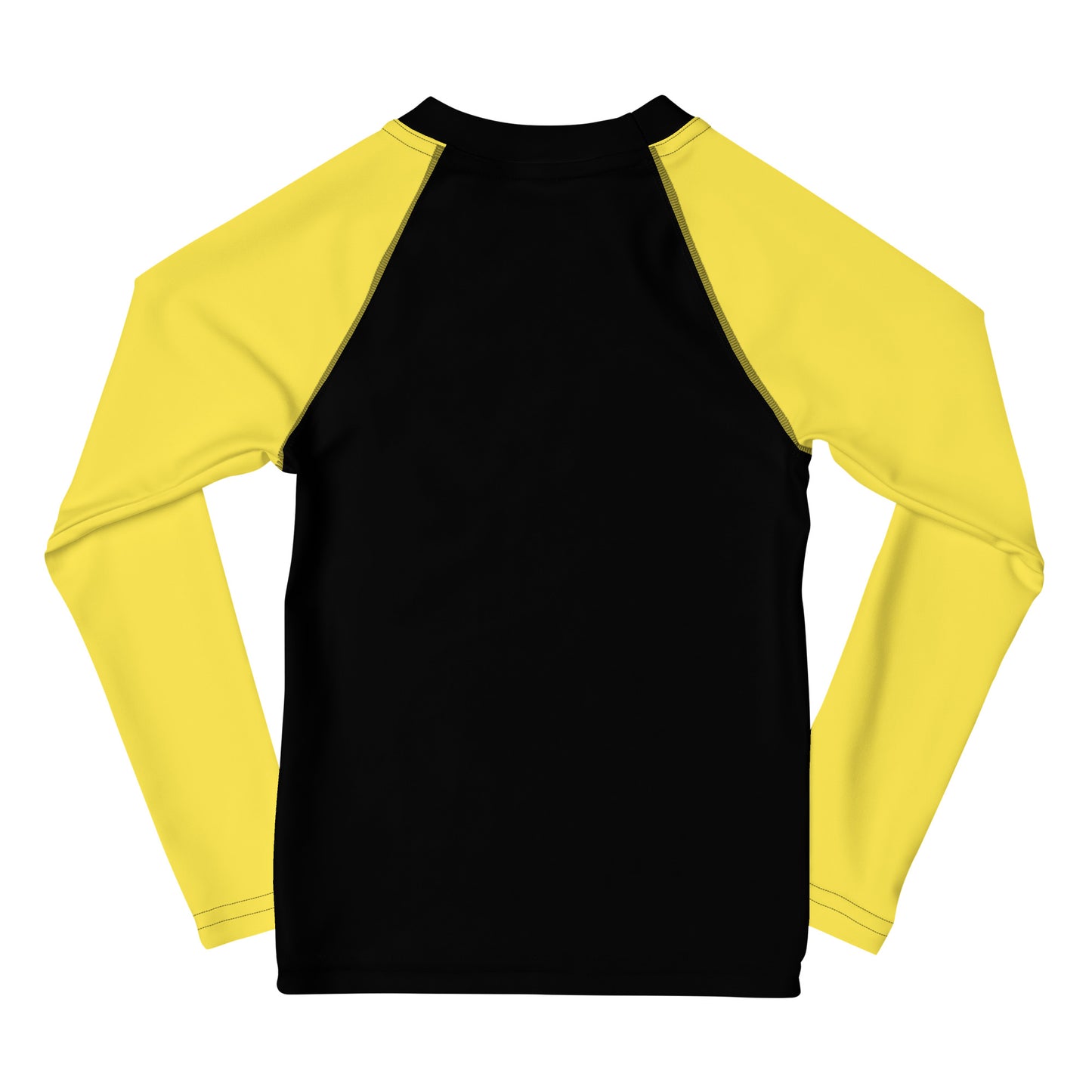 Kids Yellow Ranked Long Sleeve Rash Guard