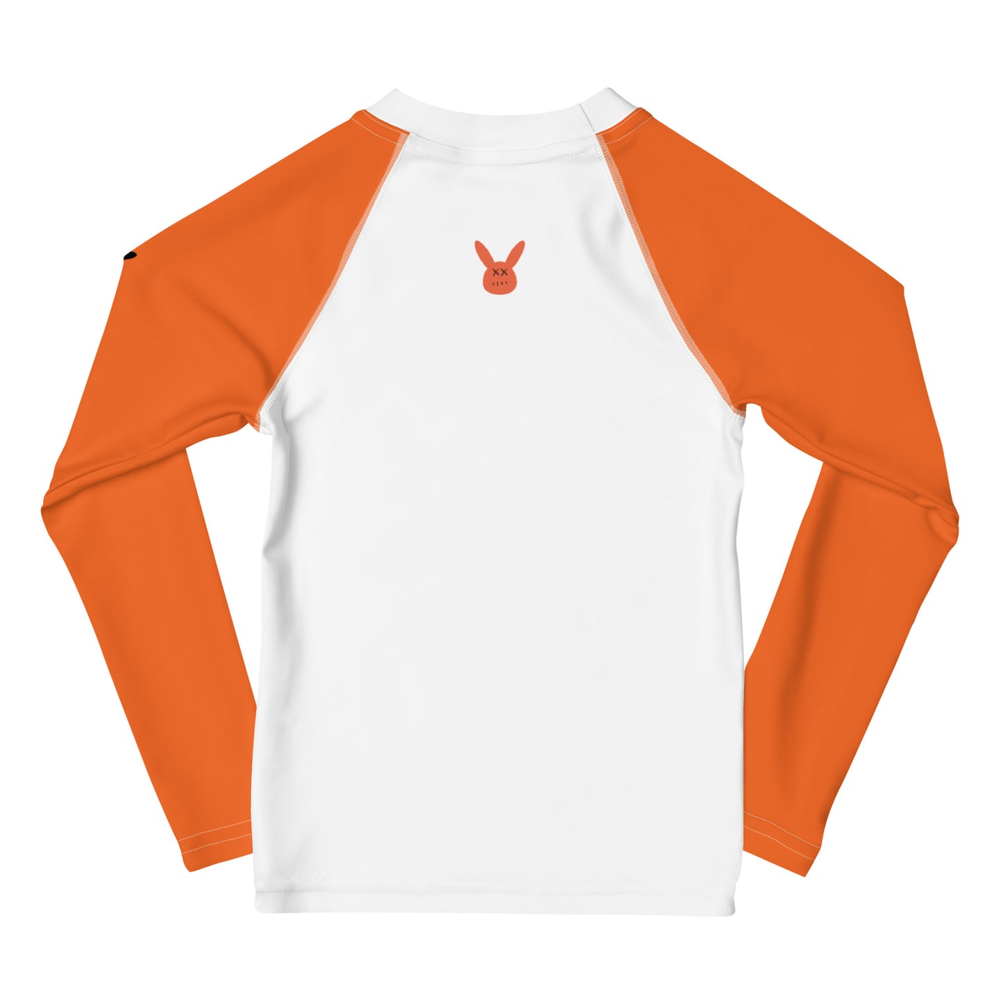 Little Kids Orange and White Rash Guard