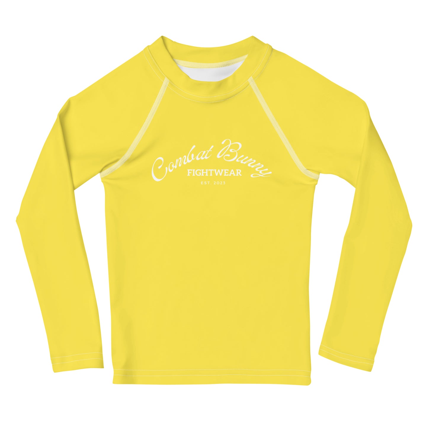 Kids Basic Yellow Long Sleeve Rash Guard