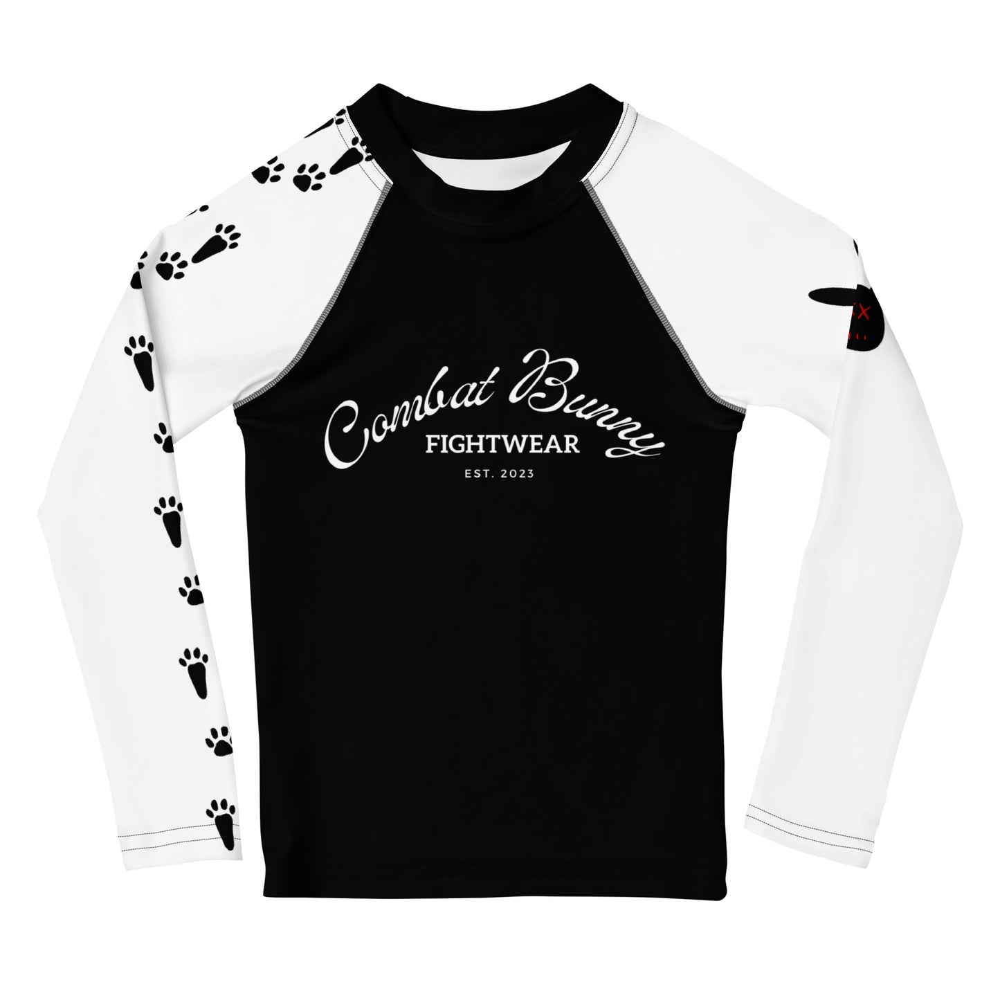 Kids Snow Bunny Tracks Long Sleeve Rash Guard