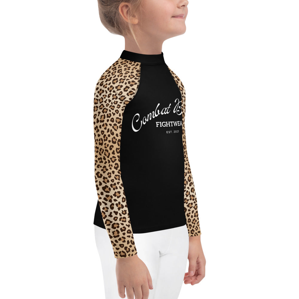 Kids Leopard Print Rash Guard