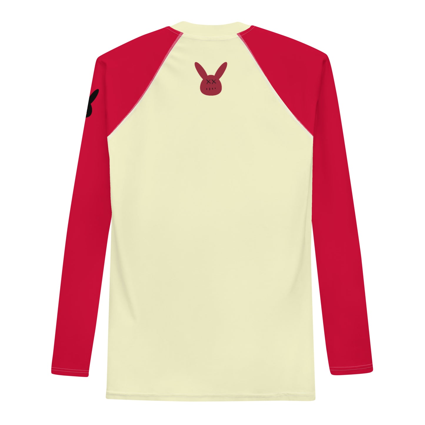 Men's Crimson and Cream Long Sleeve Rash Guard