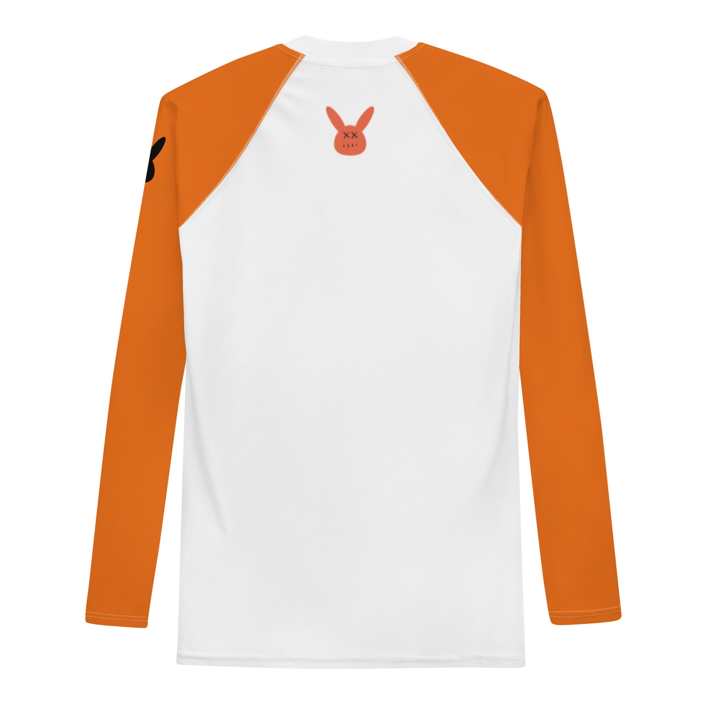 Men's Burnt Orange and White Long Sleeve Rash Guard