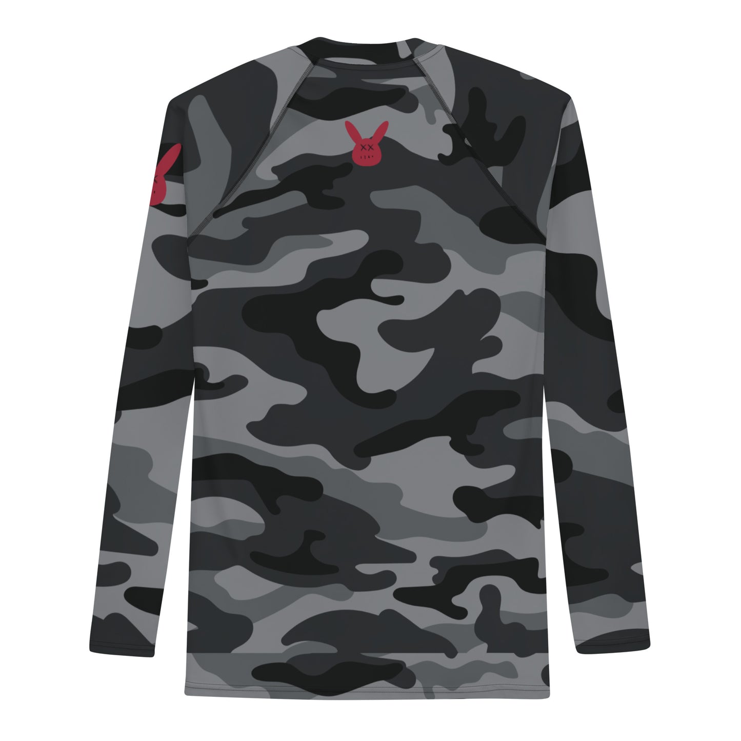 Men's Black Camo Long Sleeve Rash Guard