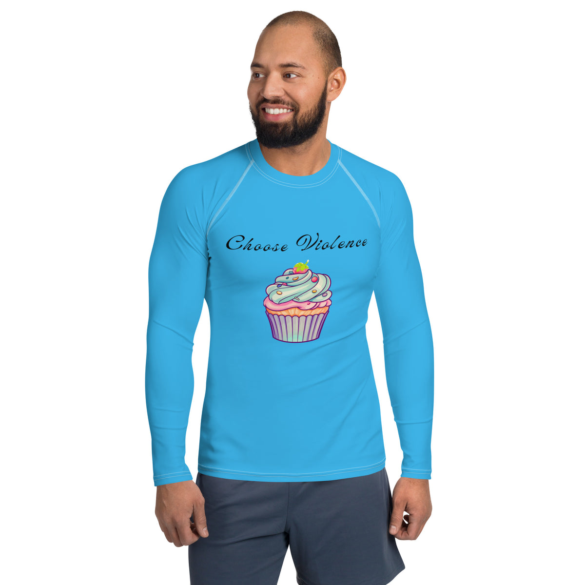 Coffee Rash Guard Men's Cupcake Rash Guard – Combat Bunny Fightwear