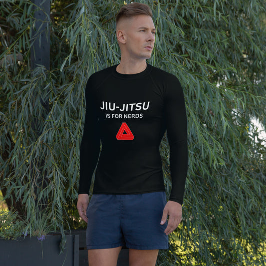 Men's Jiu Jitsu Nerd Rash Guard