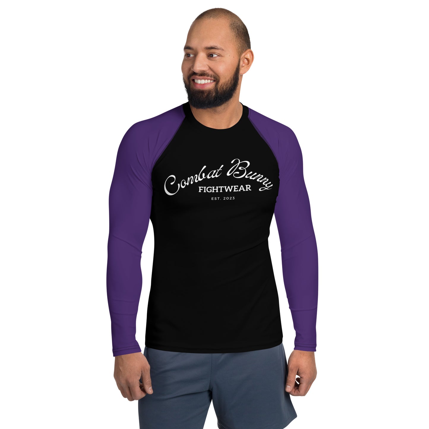 Men's Ranked Purple Rash Guard