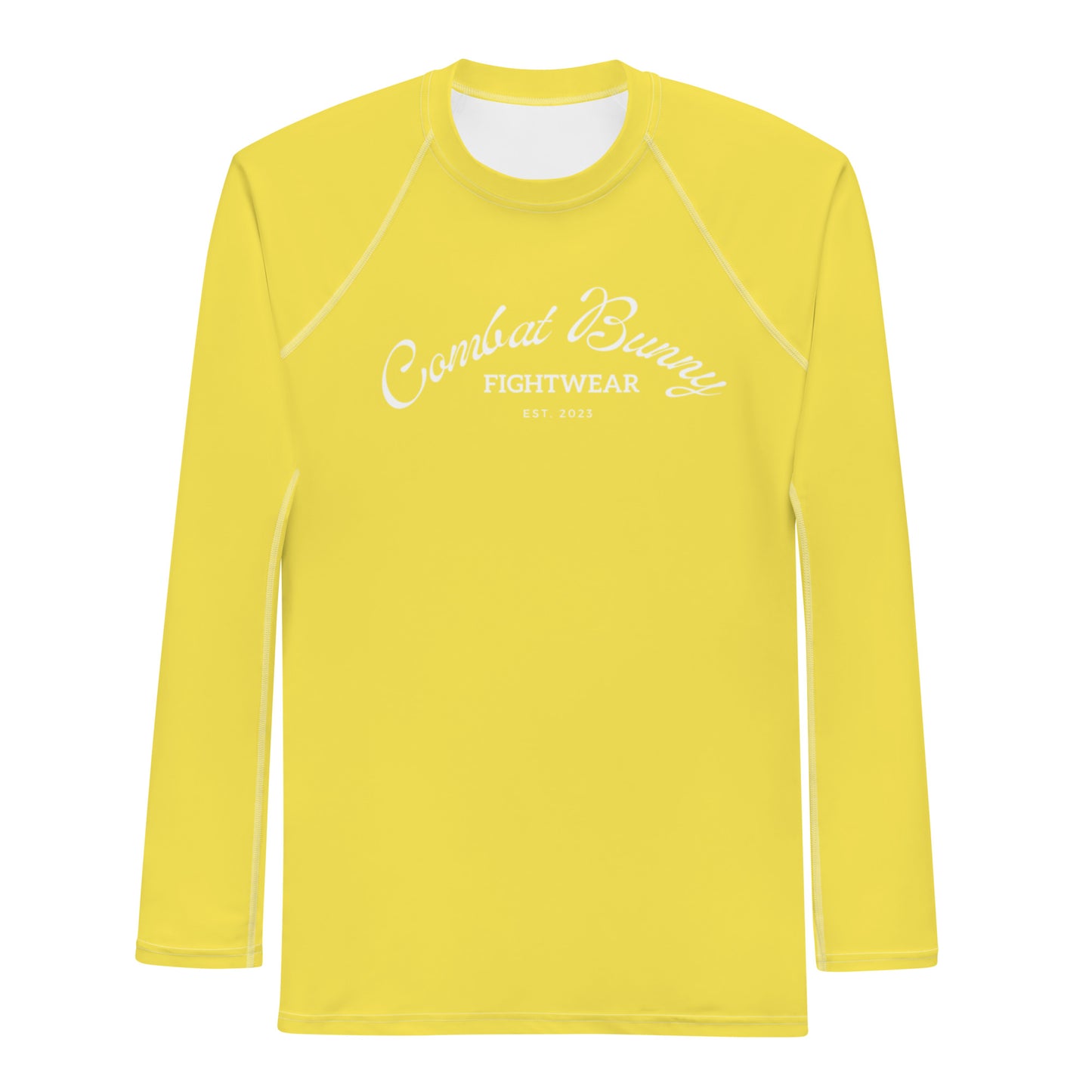 Men's Basic Yellow Long Sleeve Rash Guard