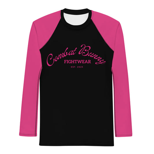 Men's Hot Pink Long Sleeve Rash Guard