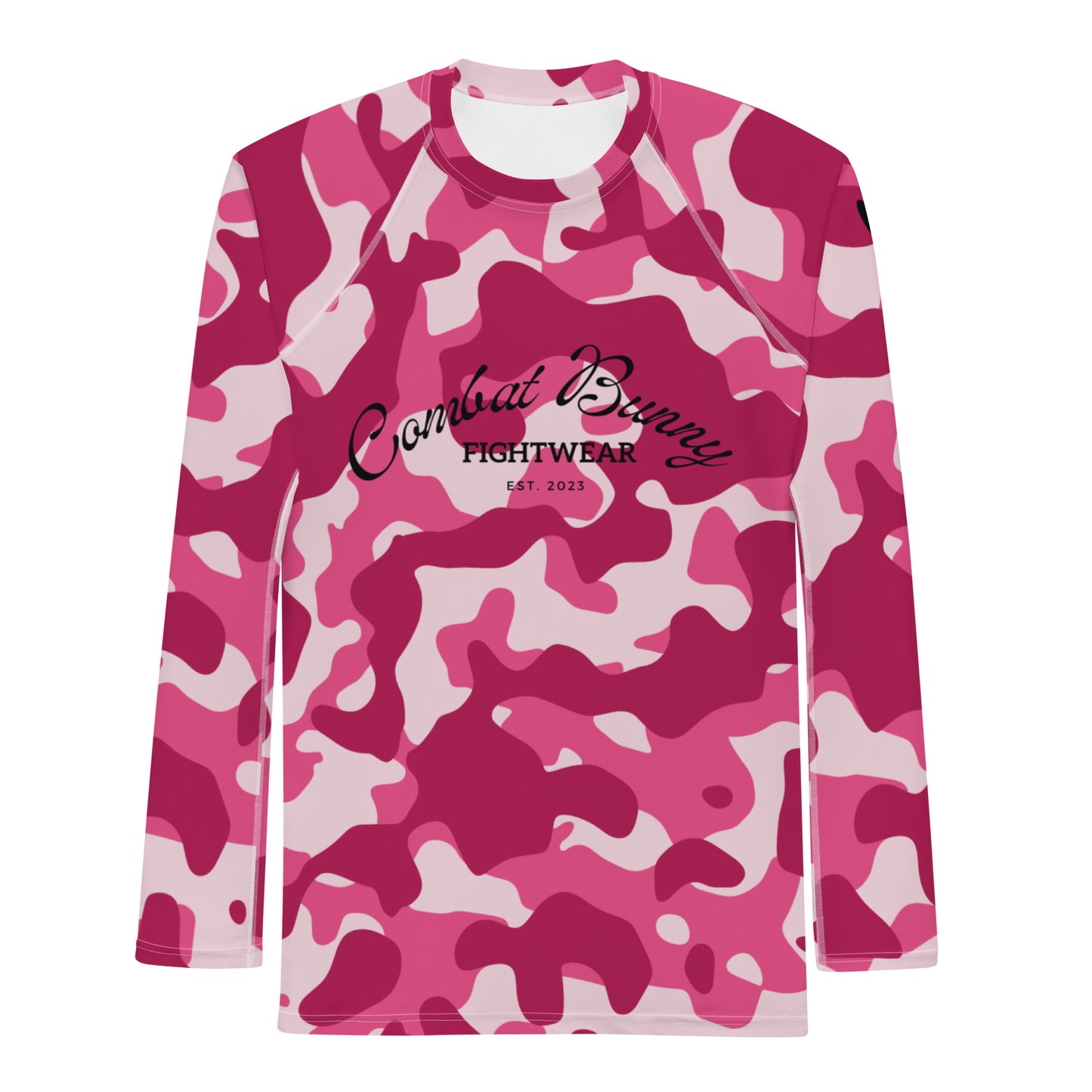 Men's Pink Camo Long Sleeve Rash Guard