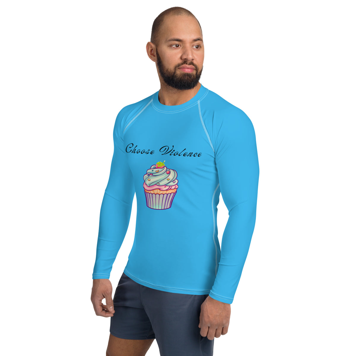 Funky Rash Guards Men's Cupcake Rash Guard – Combat Bunny Fightwear