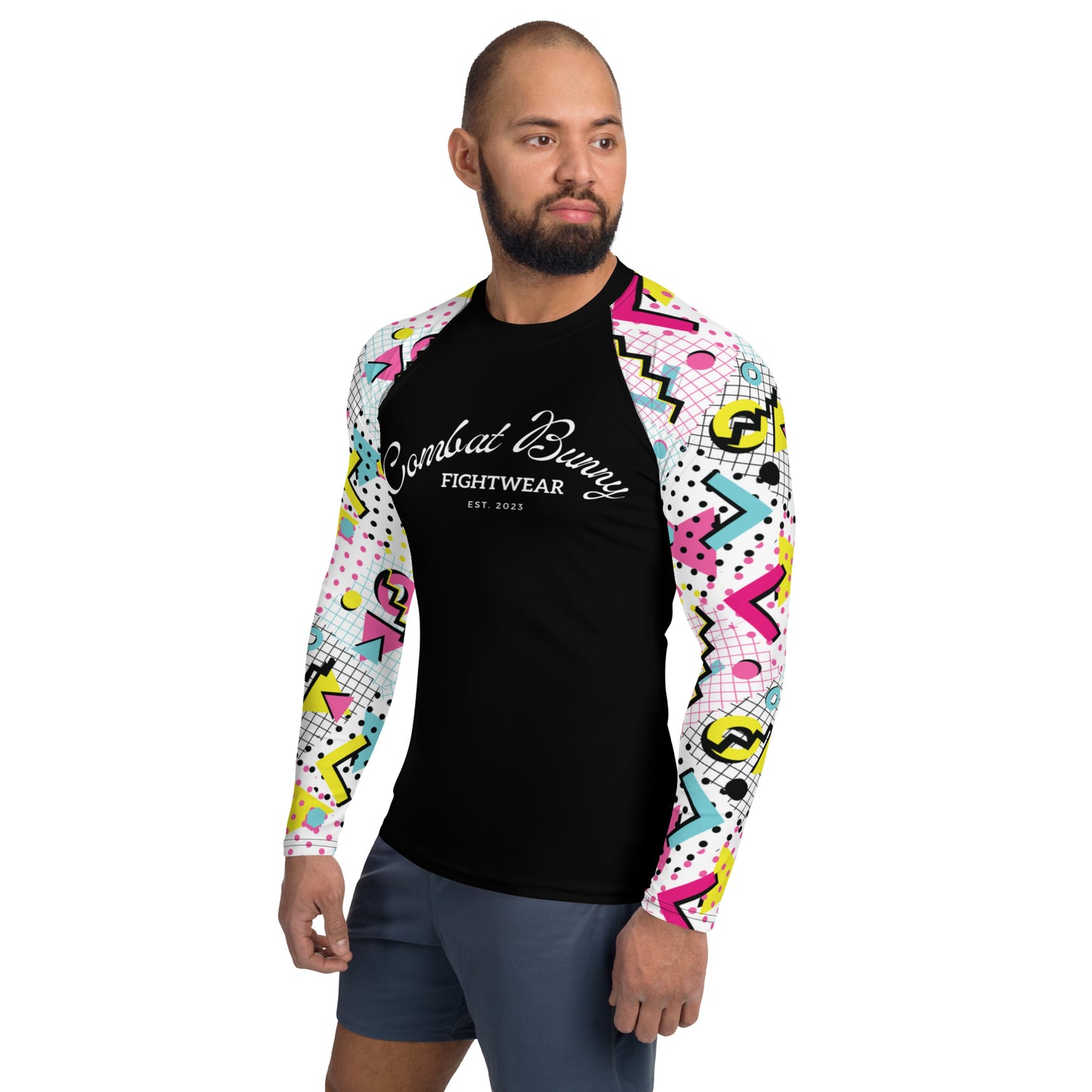 Men's 80's Themed Rash Guard