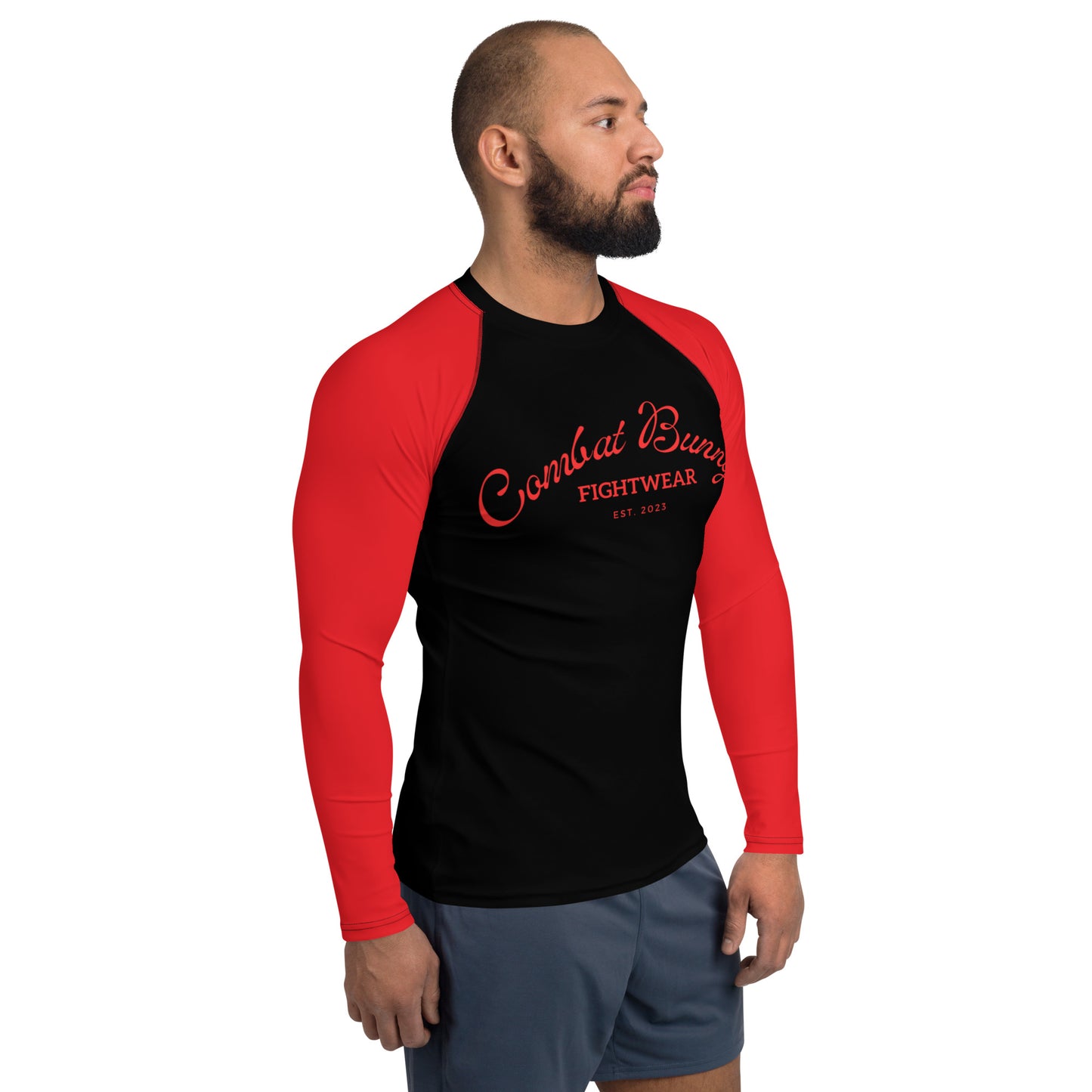 Men's Ranked Black/Red Rash Guard