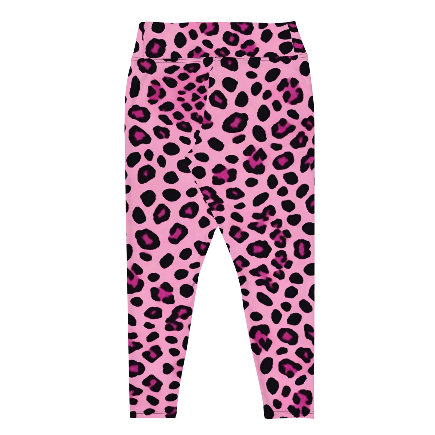 Women's Plus Size Pink Leopard Leggings