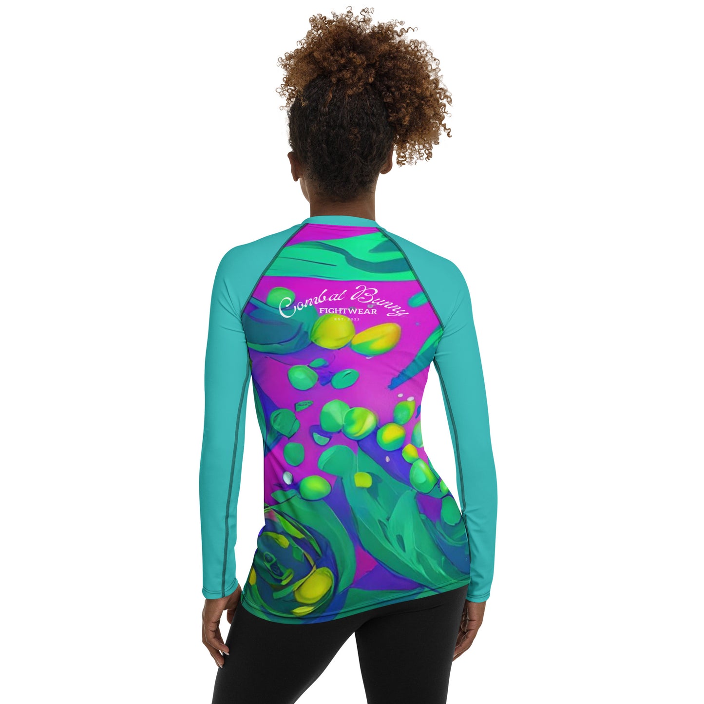 Women's Sun Flower Splatter Rash Guard