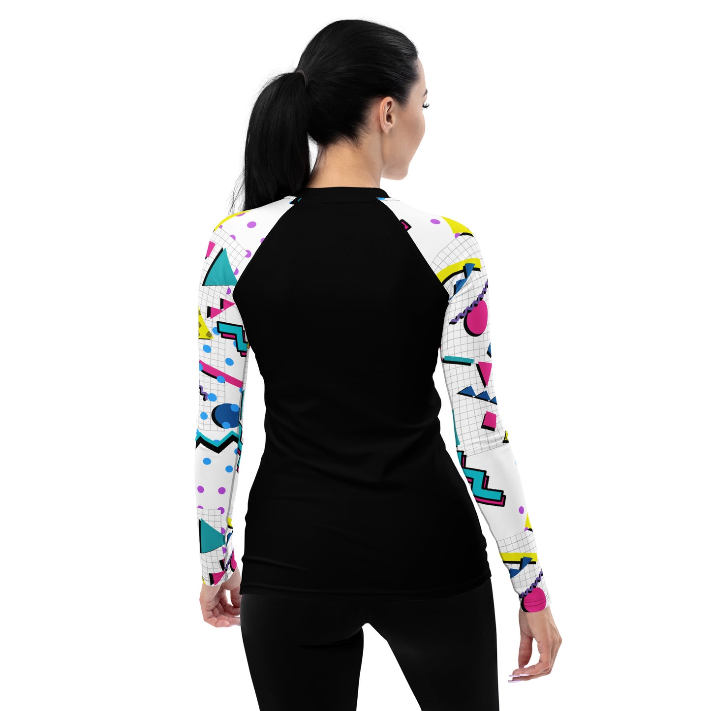 Women's 80's Themed Rash Guard