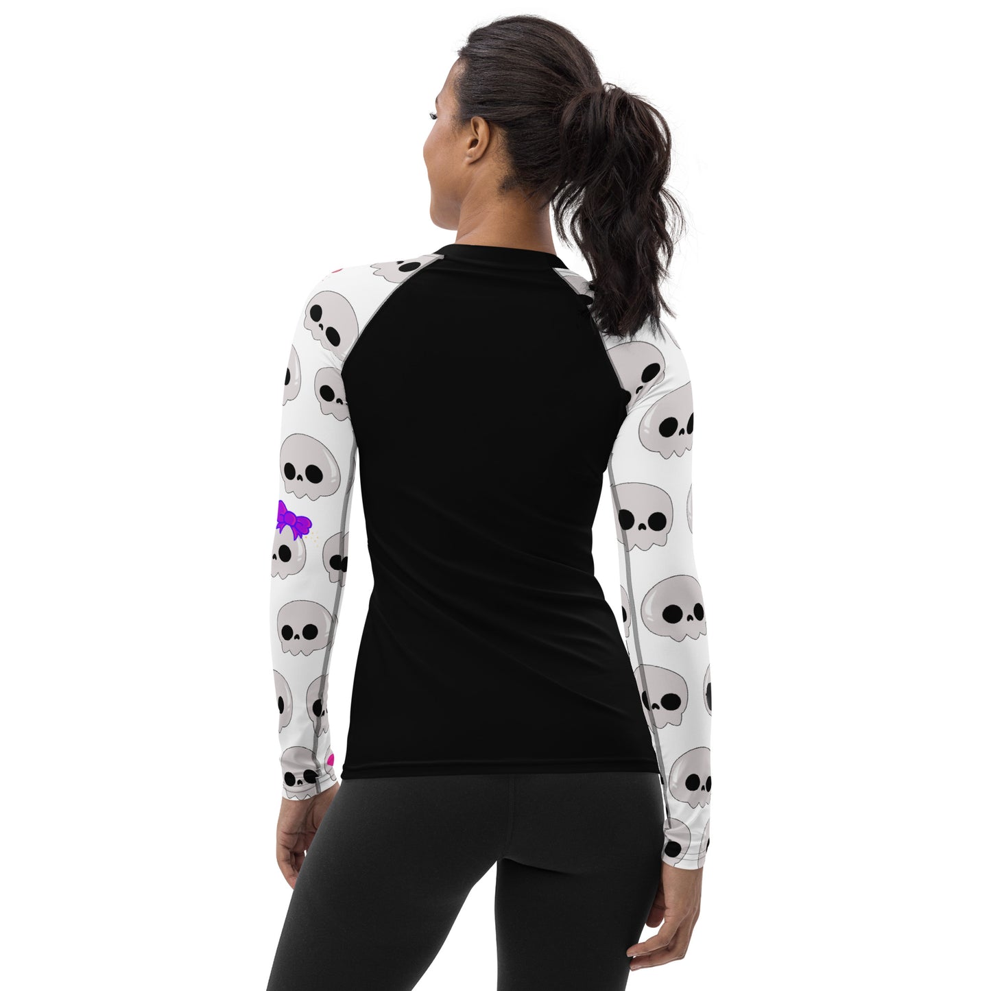 Women's Cartoon Skull Rash Guard