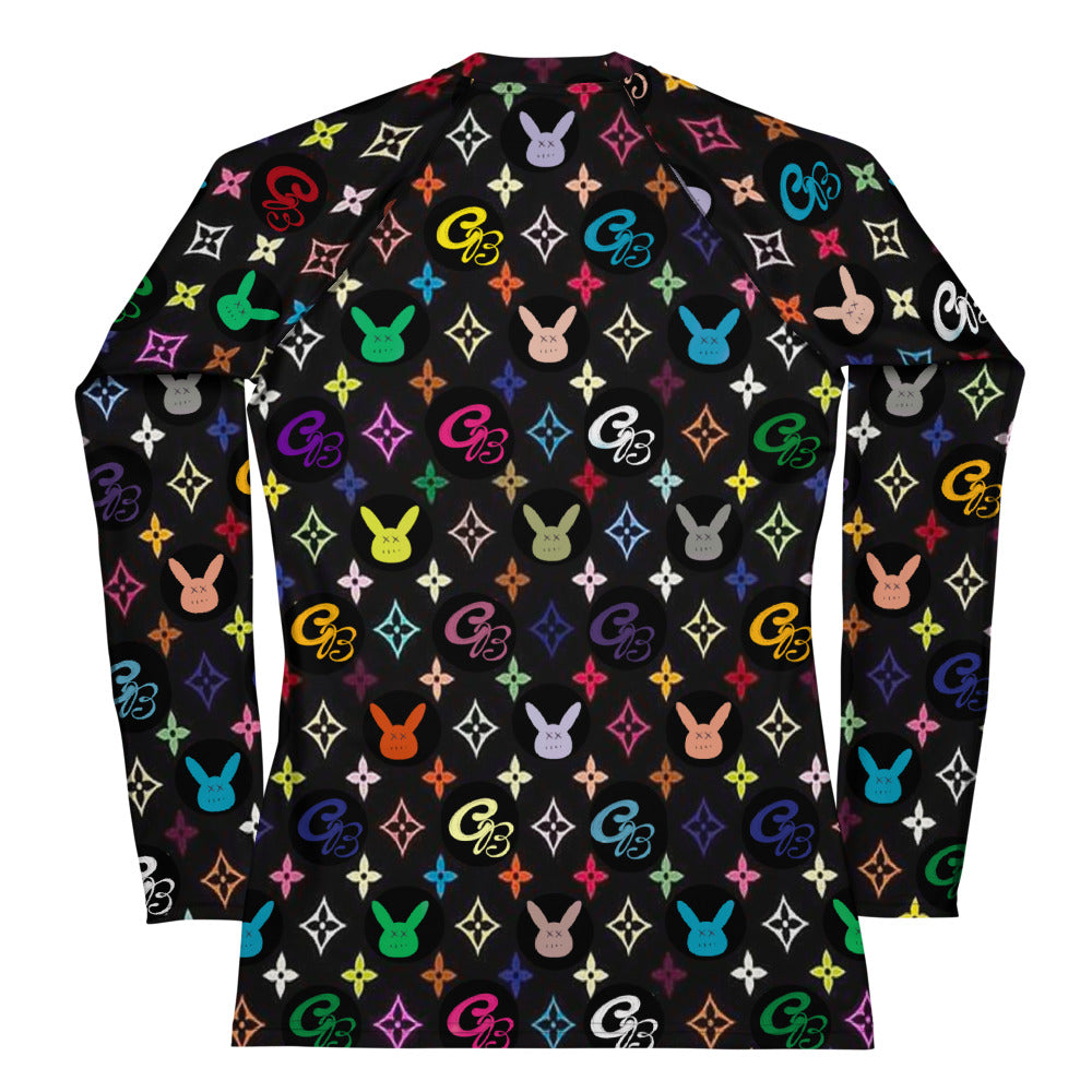 Women's Fancy Combat Bunny Long Sleeve Rash Guard