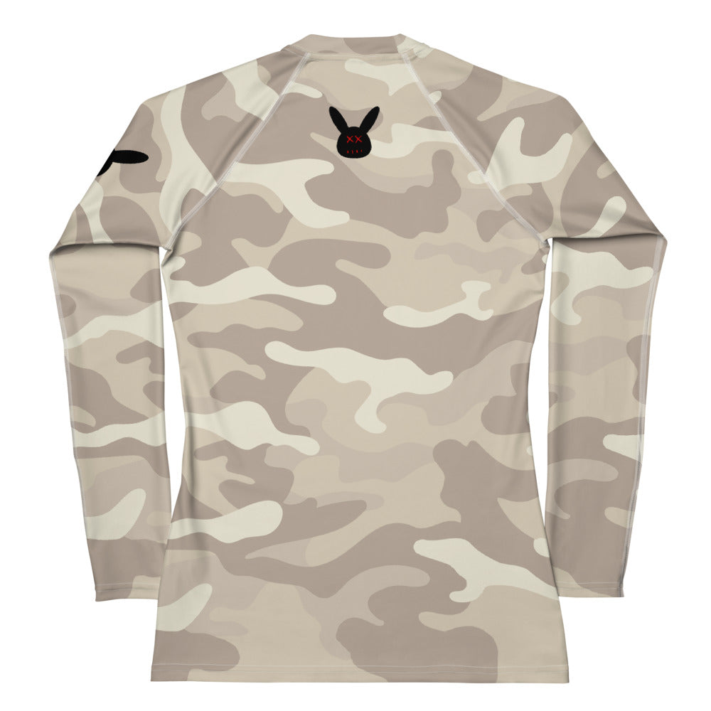 Women's Desert Camo Long Sleeve Rash Guard