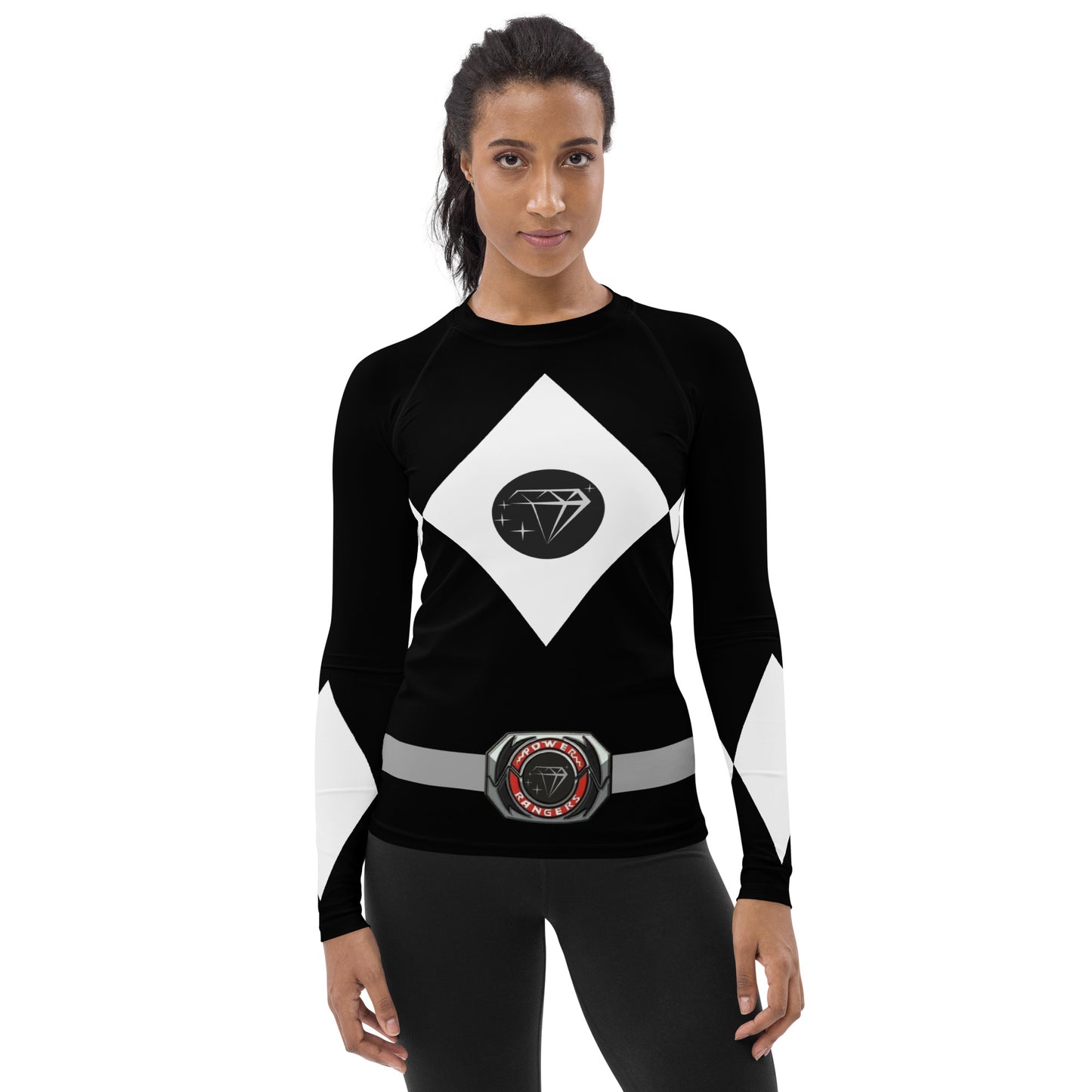 Women's Black Halloween Rash Guard