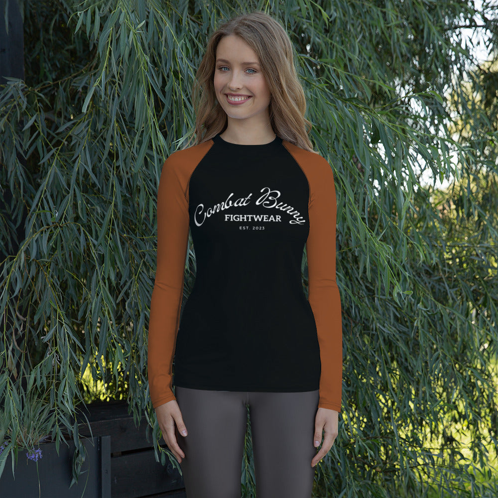 Women's Ranked Brown Rash Guard