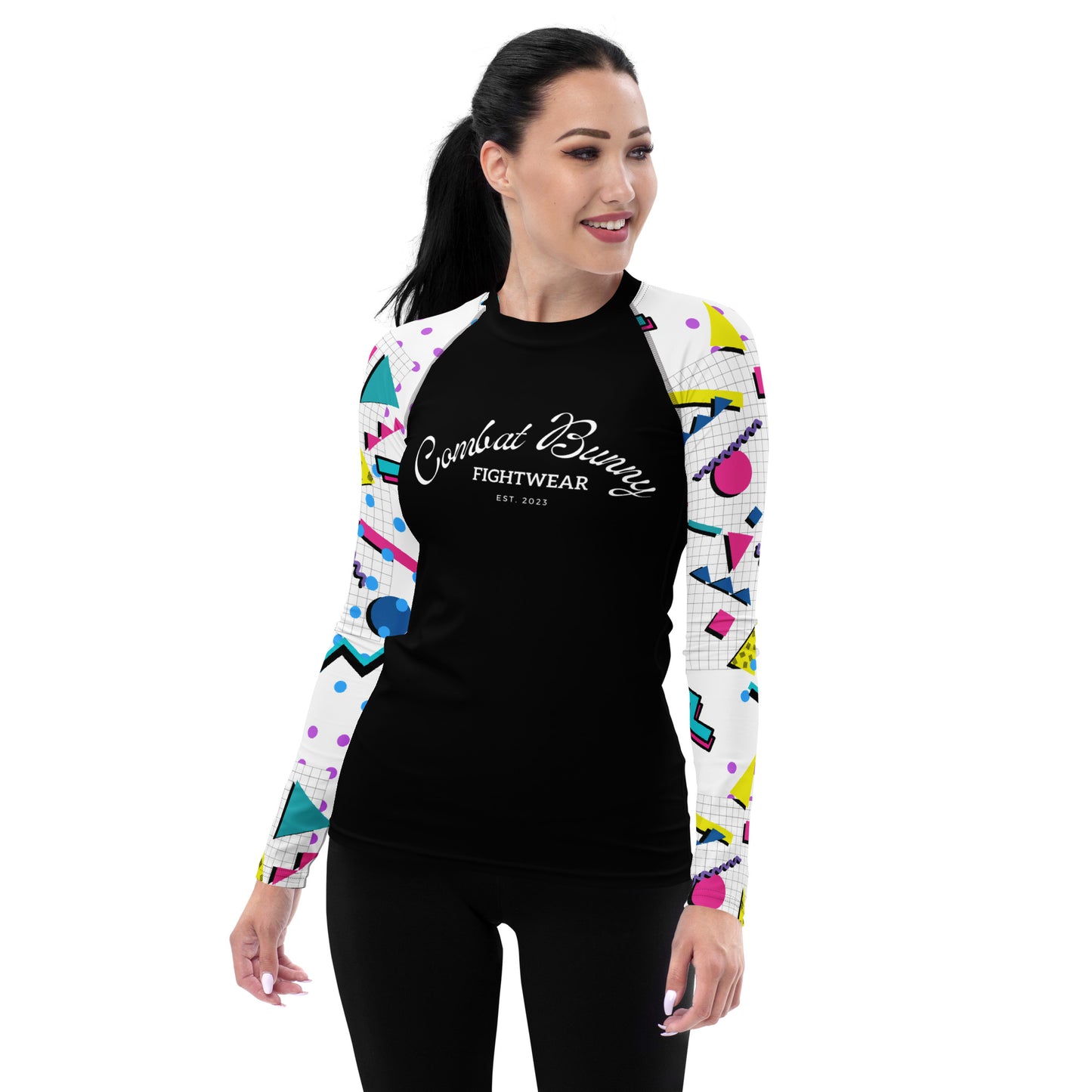 Women's 80's Themed Rash Guard