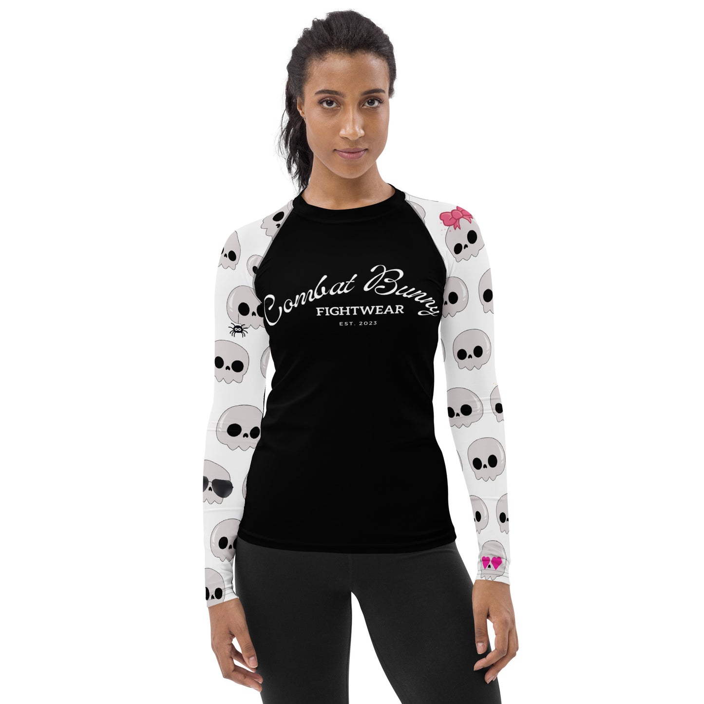 Women's Cartoon Skull Rash Guard