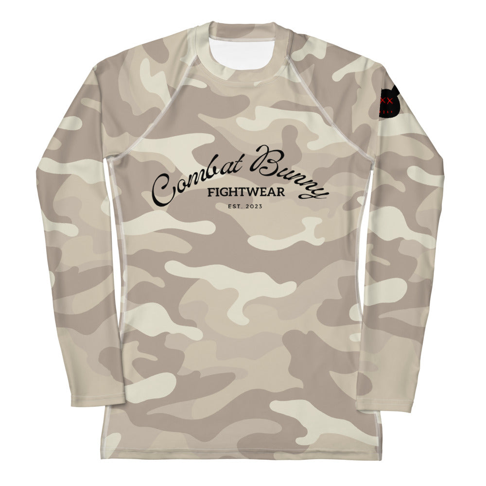 Women's Desert Camo Long Sleeve Rash Guard