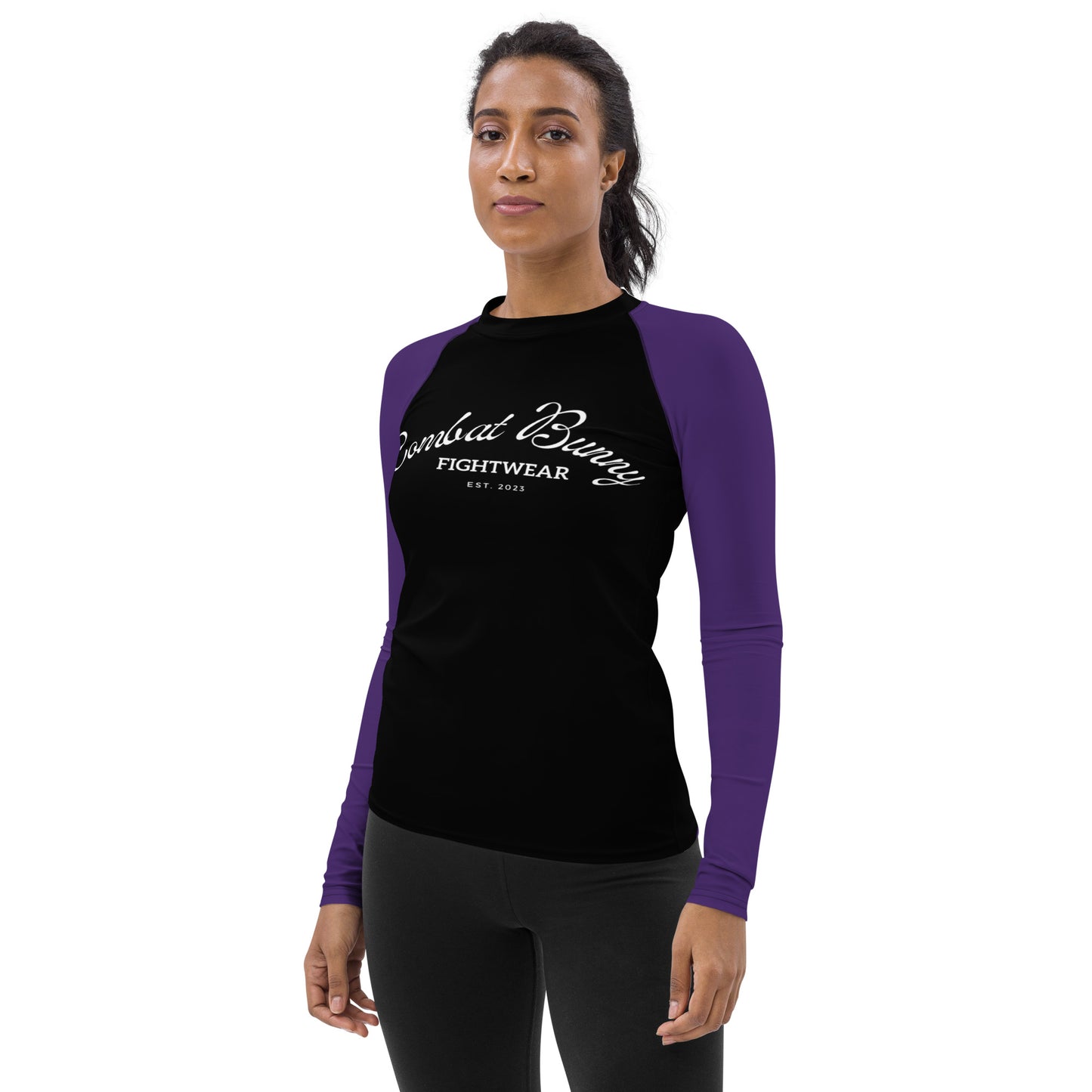 Women's Ranked Purple Rash Guard